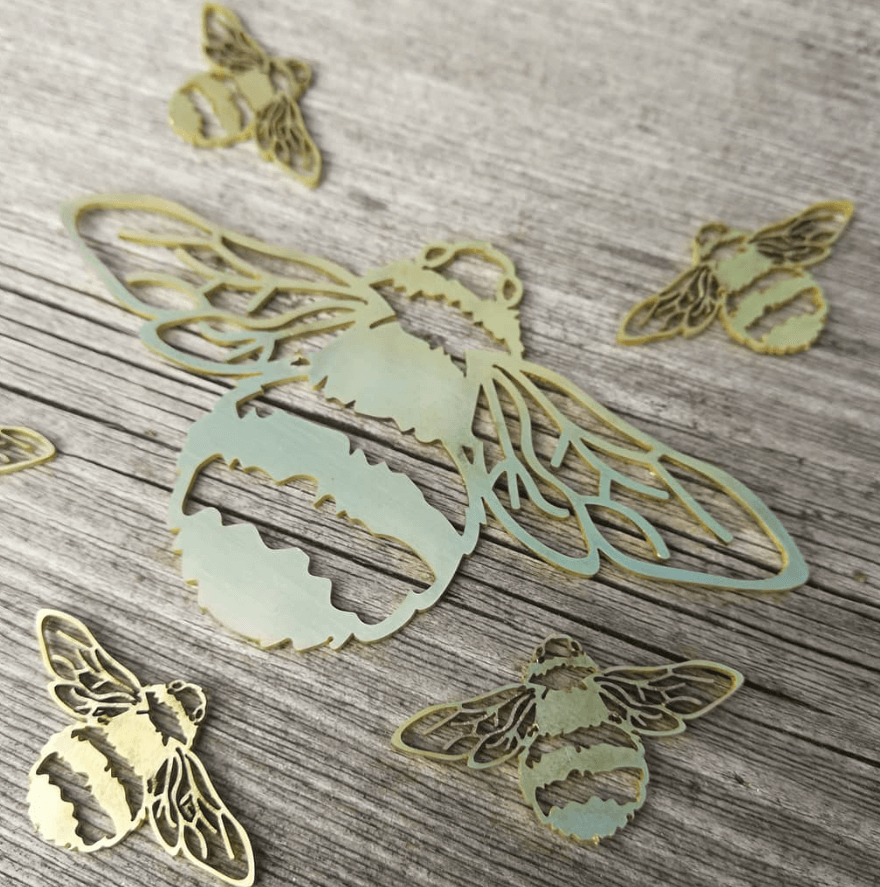 Brass shapes we can laser cut